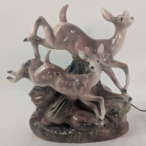 Running Deer Lamp by Tracker Auctions
